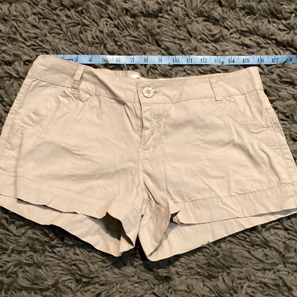 1st Kiss Women's Beige Cargo Shorts